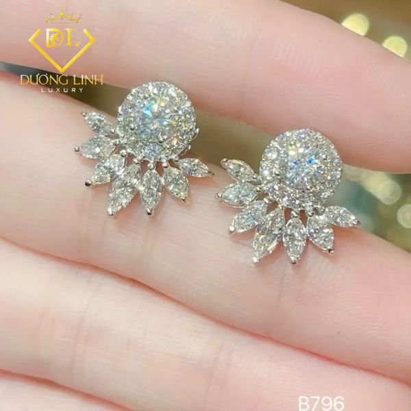 Bông Tai Kim Cương – B796